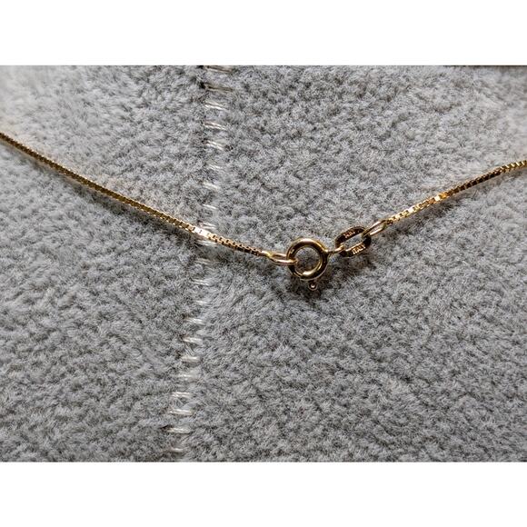 Beautiful Vintage 1980s Two-Tone Owl In Heart Pendant On 20" 14K Gold Box Chain - Picture 5 of 9